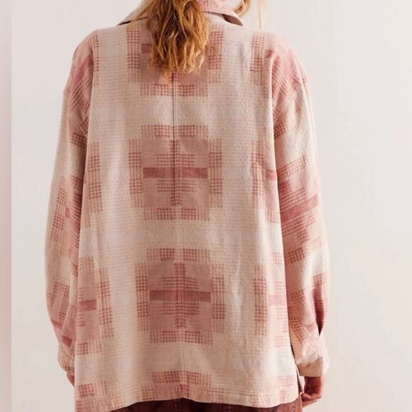 Free People We the Free Keep it cozy shirt Berry combo OB2017794 - Picture 3 of 6